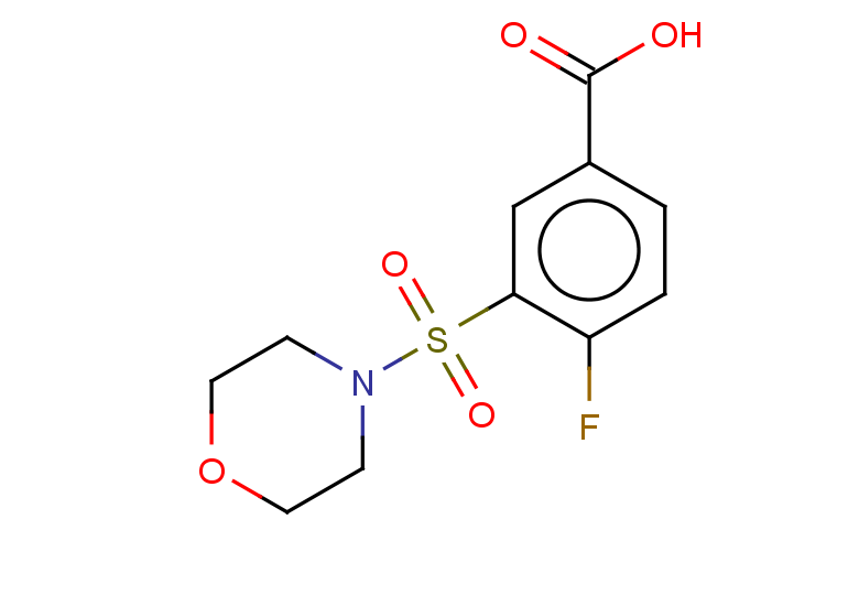 4-fluoro-3-(morpholine-4-sulfonyl)benzoic acid