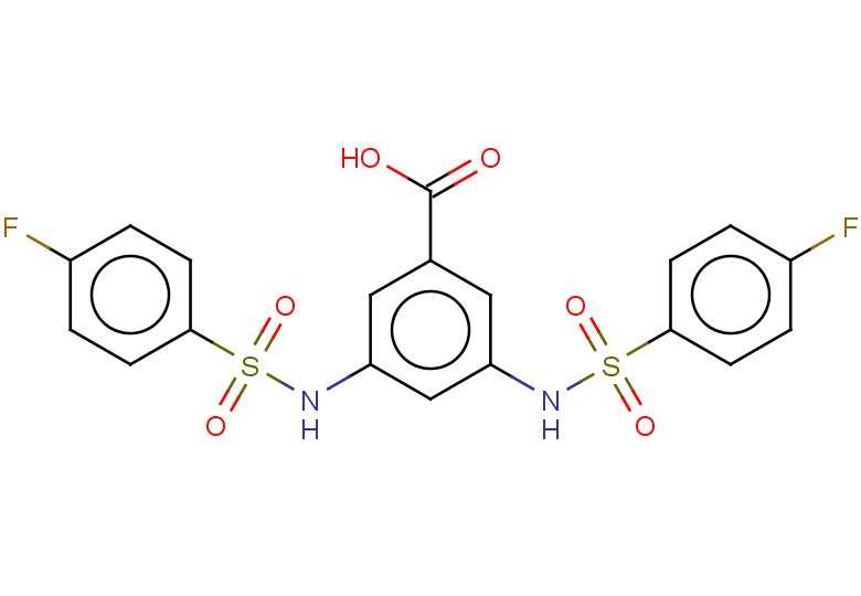 3,5-bis(4-fluorobenzenesulfonamido)benzoic acid