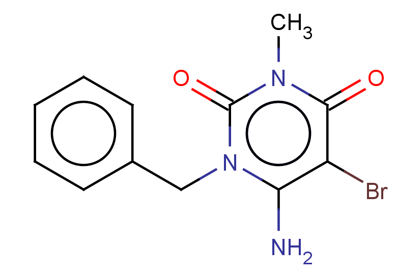 6-amino-1-benzyl-5-bromo-3-methyl-1,2,3,4-tetrahydropyrimidine-2,4-dione