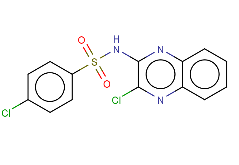 4-chloro-N-(3-chloroquinoxalin-2-yl)benzene-1-sulfonamide