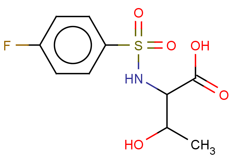 2-(4-fluorobenzenesulfonamido)-3-hydroxybutanoic acid
