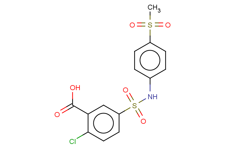 2-chloro-5-[(4-methanesulfonylphenyl)sulfamoyl]benzoic acid