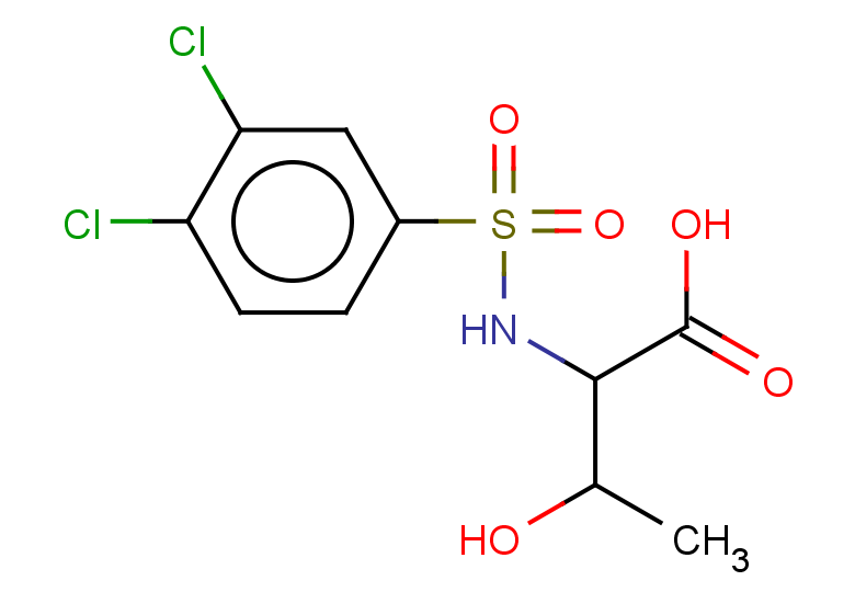 2-(3,4-dichlorobenzenesulfonamido)-3-hydroxybutanoic acid