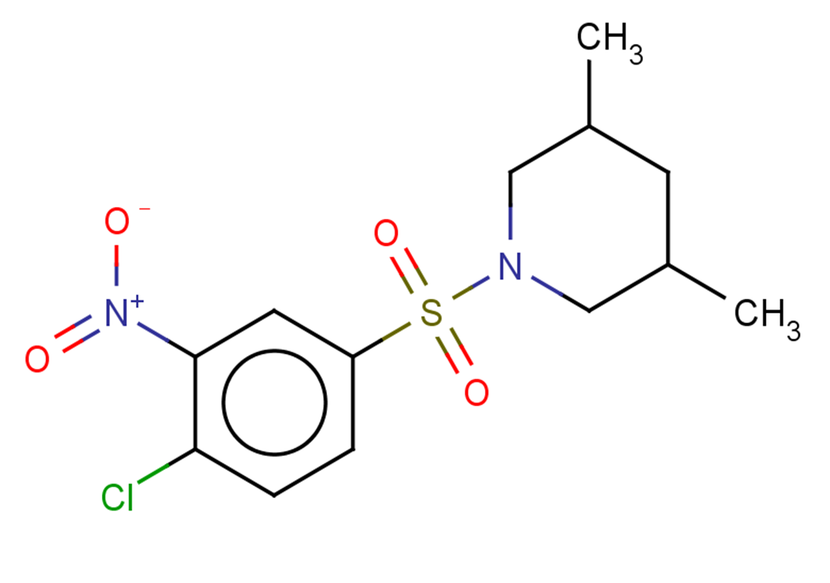 1-(4-chloro-3-nitrobenzenesulfonyl)-3,5-dimethylpiperidine