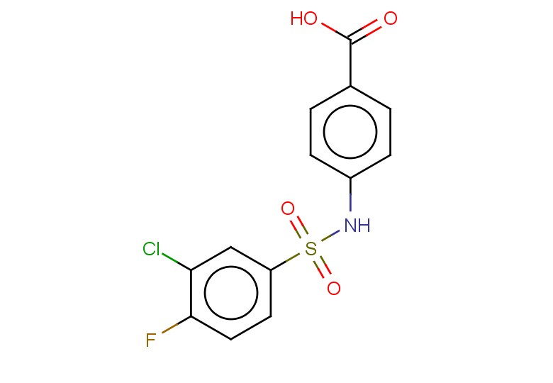 4-(3-chloro-4-fluorobenzenesulfonamido)benzoic acid