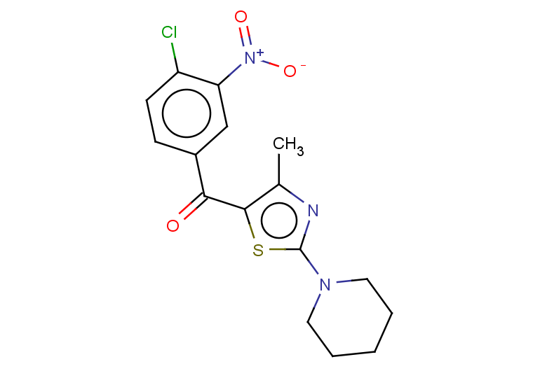 1-[5-(4-chloro-3-nitrobenzoyl)-4-methyl-1,3-thiazol-2-yl]piperidine