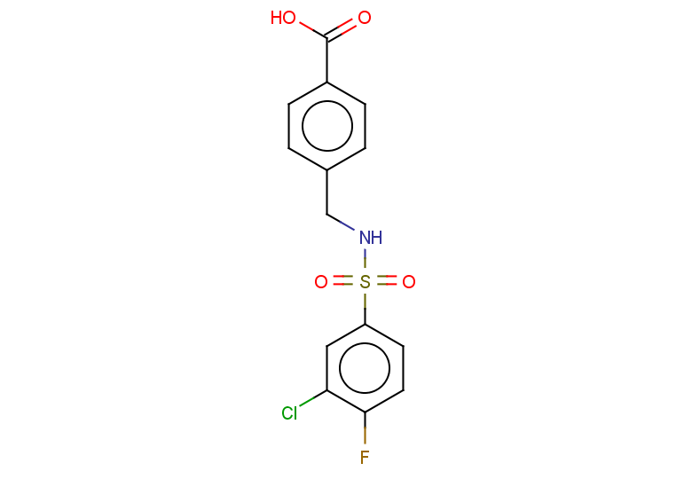 4-[(3-chloro-4-fluorobenzenesulfonamido)methyl]benzoic acid