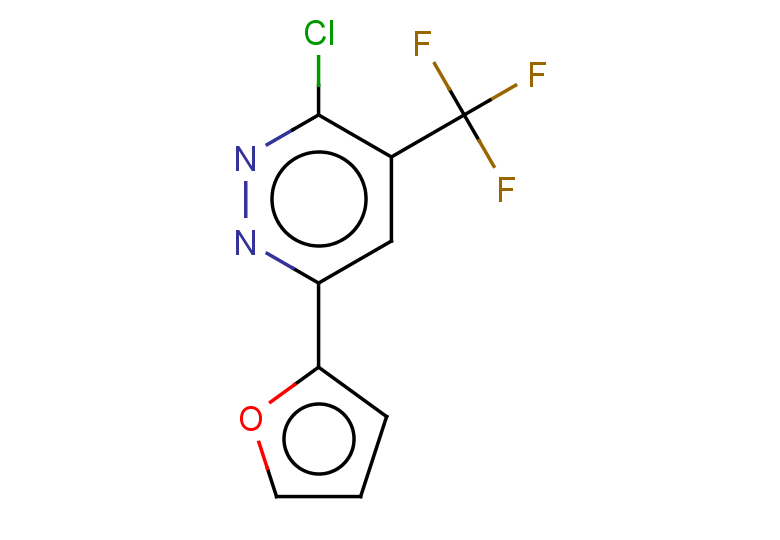 3-chloro-6-(furan-2-yl)-4-(trifluoromethyl)pyridazine