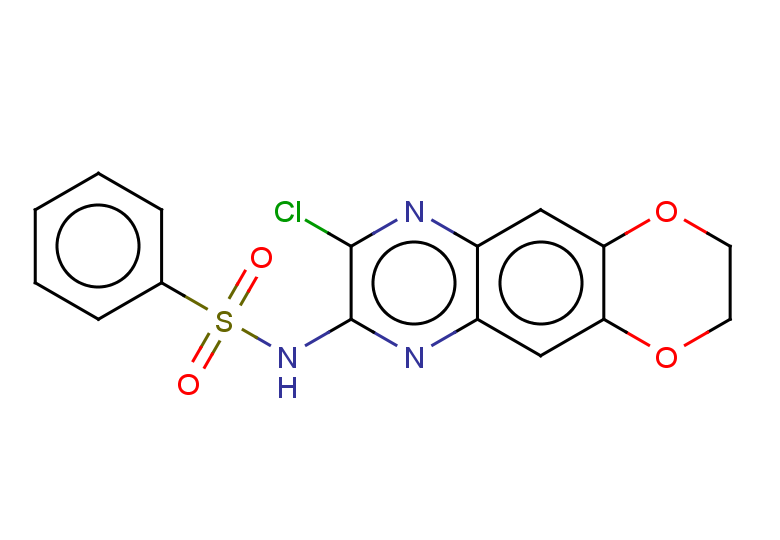 N-{8-chloro-2H,3H-[1,4]dioxino[2,3-g]quinoxalin-7-yl}benzenesulfonamide