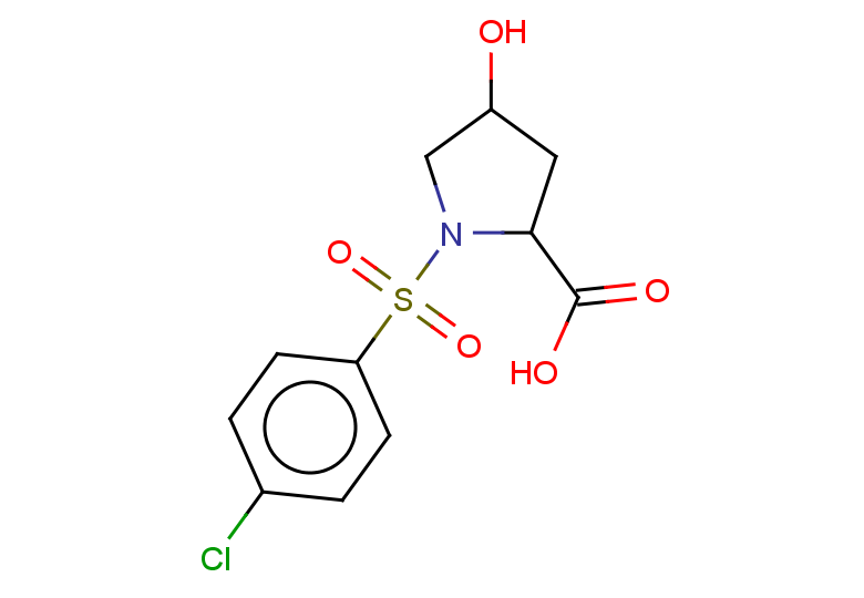 1-(4-chlorobenzenesulfonyl)-4-hydroxypyrrolidine-2-carboxylic acid