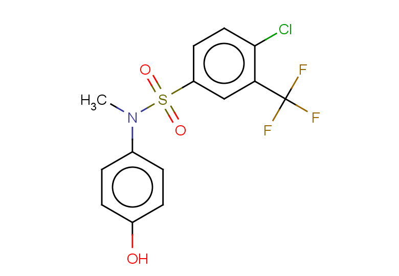 4-chloro-N-(4-hydroxyphenyl)-N-methyl-3-(trifluoromethyl)benzene-1-sulfonamide