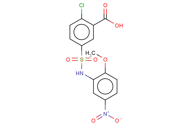 2-chloro-5-[(2-methoxy-5-nitrophenyl)sulfamoyl]benzoic acid