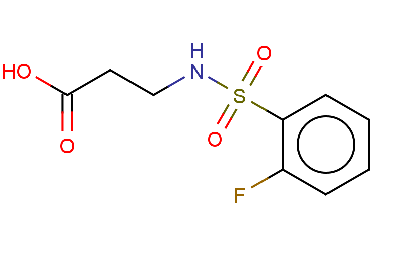 3-(2-fluorobenzenesulfonamido)propanoic acid
