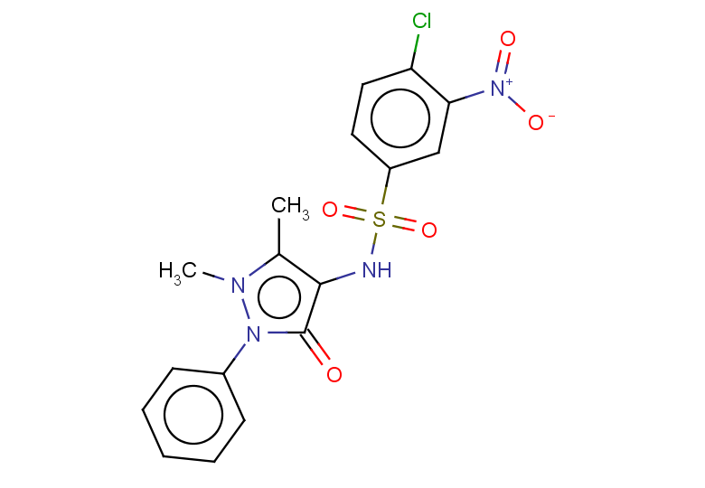 4-chloro-N-(1,5-dimethyl-3-oxo-2-phenyl-2,3-dihydro-1H-pyrazol-4-yl)-3-nitrobenzene-1-sulfonamide