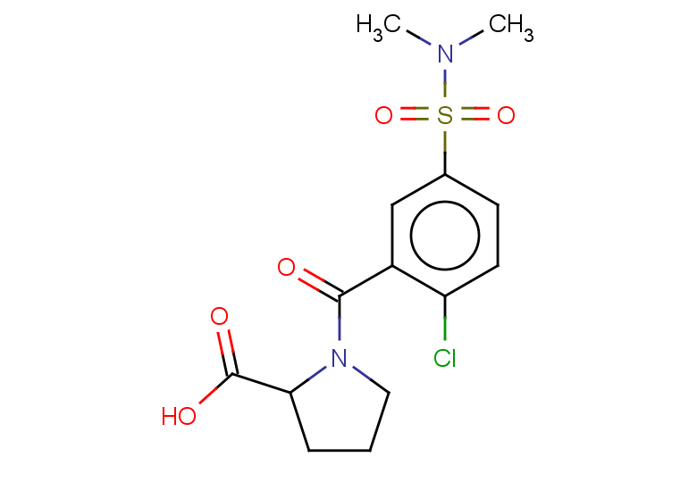 1-[2-chloro-5-(dimethylsulfamoyl)benzoyl]pyrrolidine-2-carboxylic acid