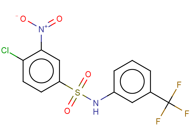 4-chloro-3-nitro-N-[3-(trifluoromethyl)phenyl]benzene-1-sulfonamide