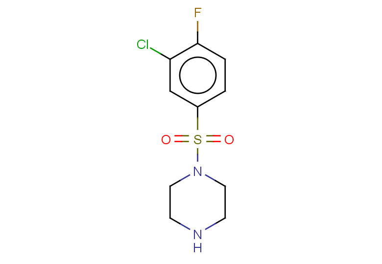 1-(3-chloro-4-fluorobenzenesulfonyl)piperazine