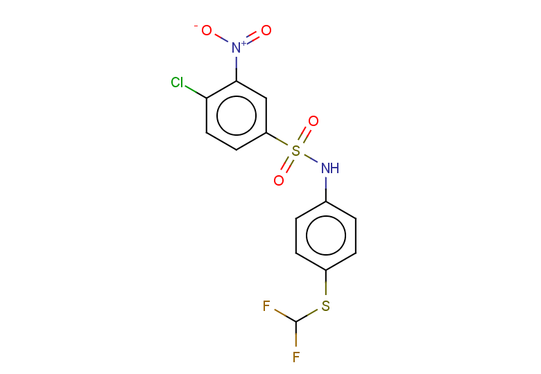 4-chloro-N-{4-[(difluoromethyl)sulfanyl]phenyl}-3-nitrobenzene-1-sulfonamide