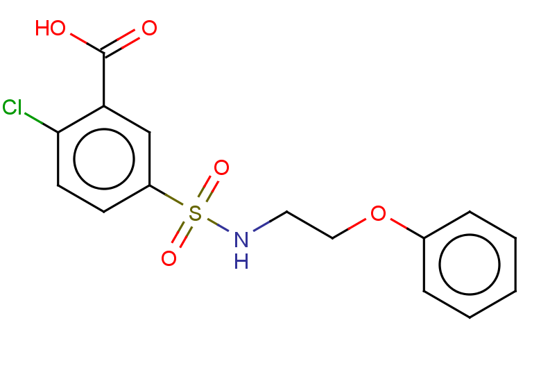 2-chloro-5-[(2-phenoxyethyl)sulfamoyl]benzoic acid