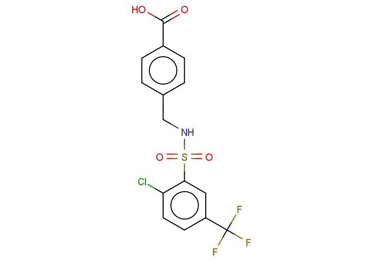 4-[2-chloro-5-(trifluoromethyl)benzenesulfonamidomethyl]benzoic acid