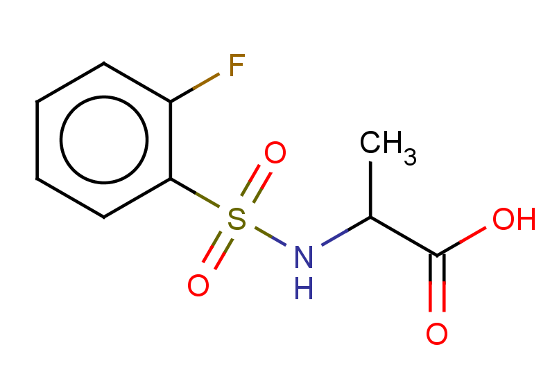 2-(2-fluorobenzenesulfonamido)propanoic acid