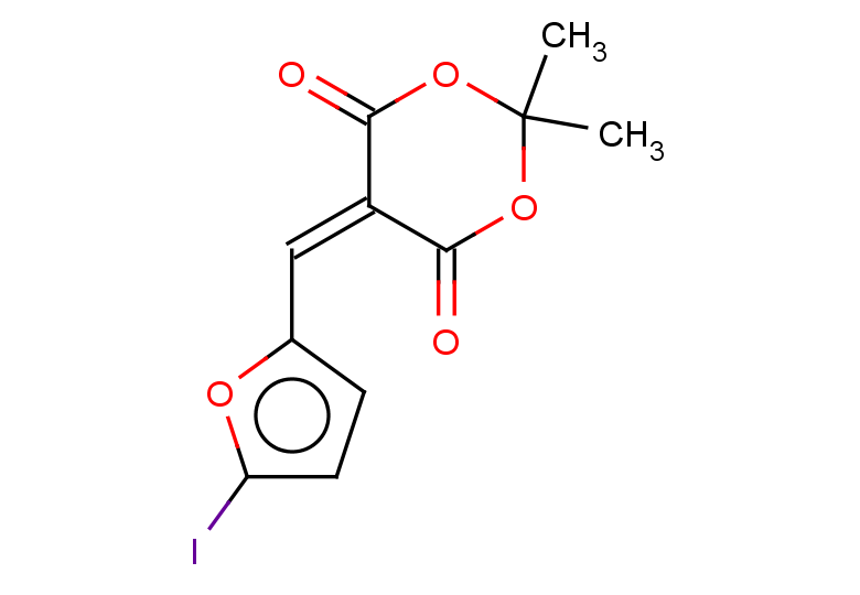 5-[(5-iodofuran-2-yl)methylidene]-2,2-dimethyl-1,3-dioxane-4,6-dione