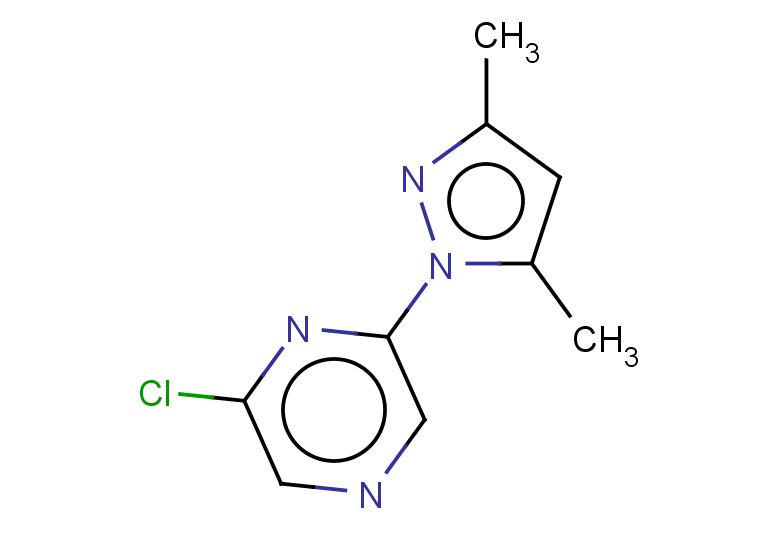2-chloro-6-(3,5-dimethyl-1H-pyrazol-1-yl)pyrazine