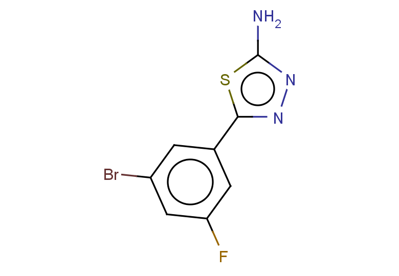 5-(3-bromo-5-fluorophenyl)-1,3,4-thiadiazol-2-amine