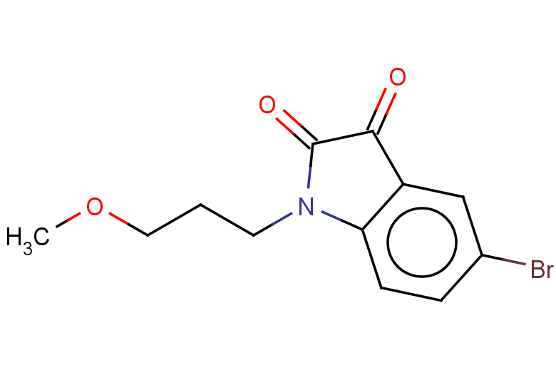 5-bromo-1-(3-methoxypropyl)-2,3-dihydro-1H-indole-2,3-dione