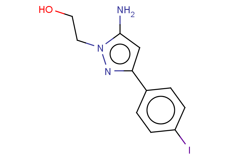 2-[5-amino-3-(4-iodophenyl)-1H-pyrazol-1-yl]ethan-1-ol