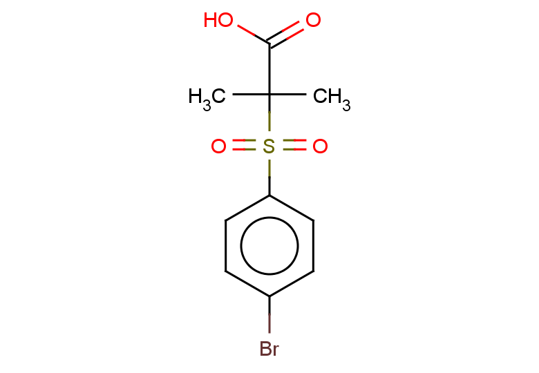 2-(4-bromobenzenesulfonyl)-2-methylpropanoic acid