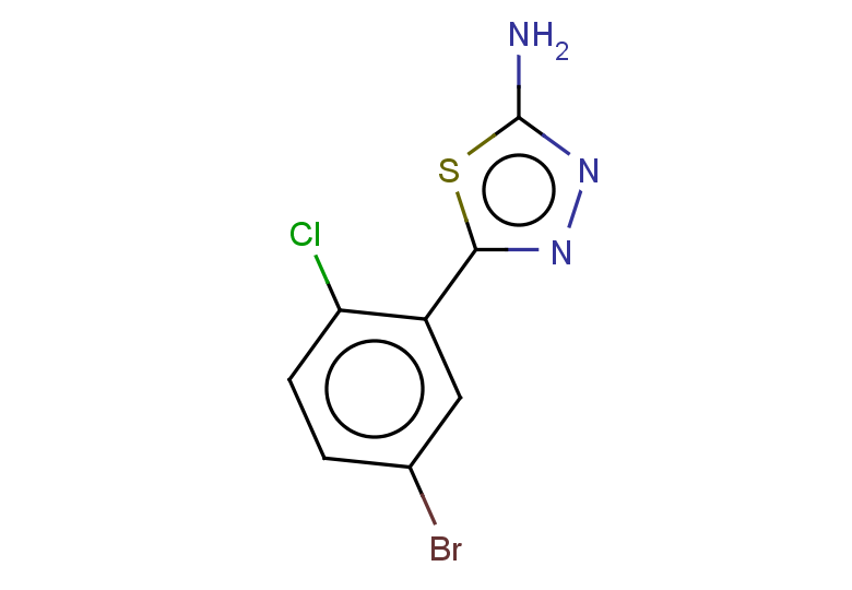 5-(5-bromo-2-chlorophenyl)-1,3,4-thiadiazol-2-amine