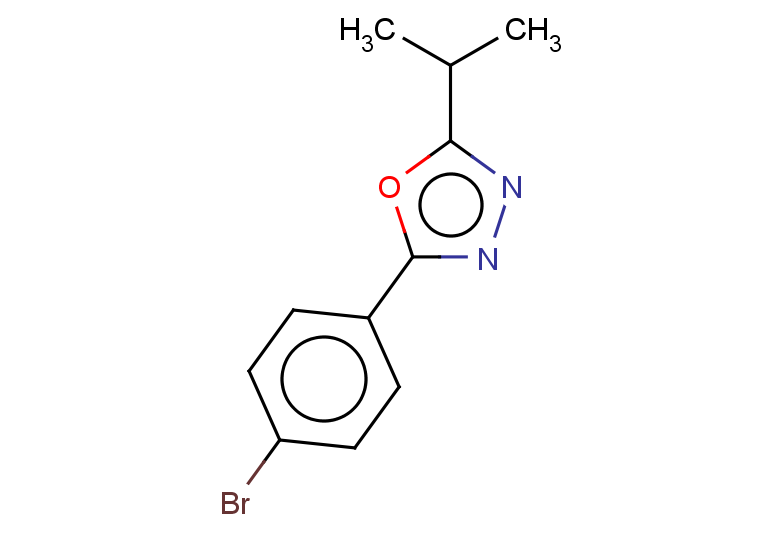 2-(4-bromophenyl)-5-(propan-2-yl)-1,3,4-oxadiazole