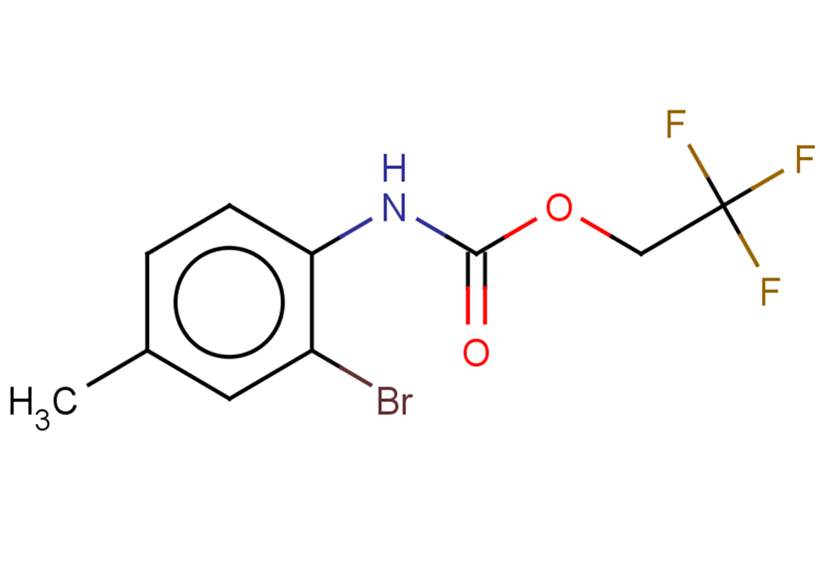 2,2,2-trifluoroethyl N-(2-bromo-4-methylphenyl)carbamate