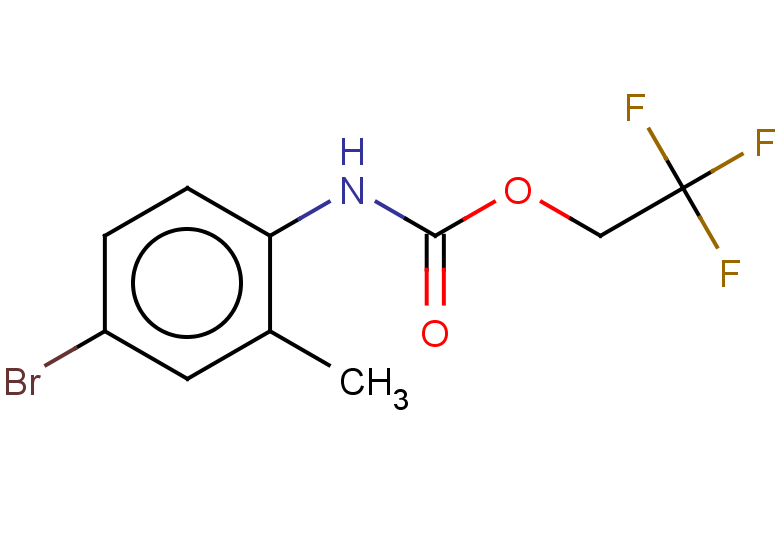 2,2,2-trifluoroethyl N-(4-bromo-2-methylphenyl)carbamate