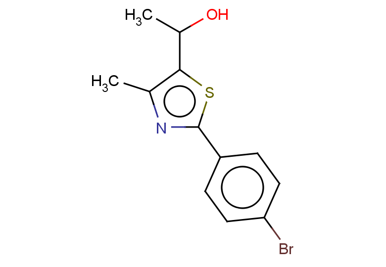 1-[2-(4-bromophenyl)-4-methyl-1,3-thiazol-5-yl]ethan-1-ol