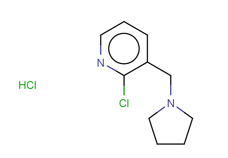 2-chloro-3-(pyrrolidin-1-ylmethyl)pyridine hydrochloride