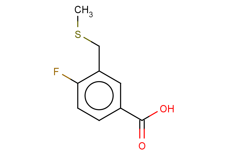 4-fluoro-3-[(methylsulfanyl)methyl]benzoic acid