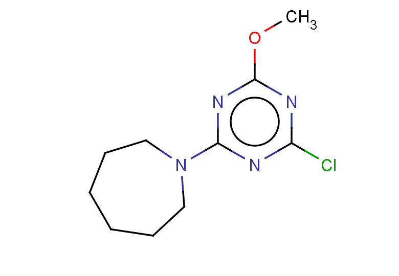 1-(4-chloro-6-methoxy-1,3,5-triazin-2-yl)azepane