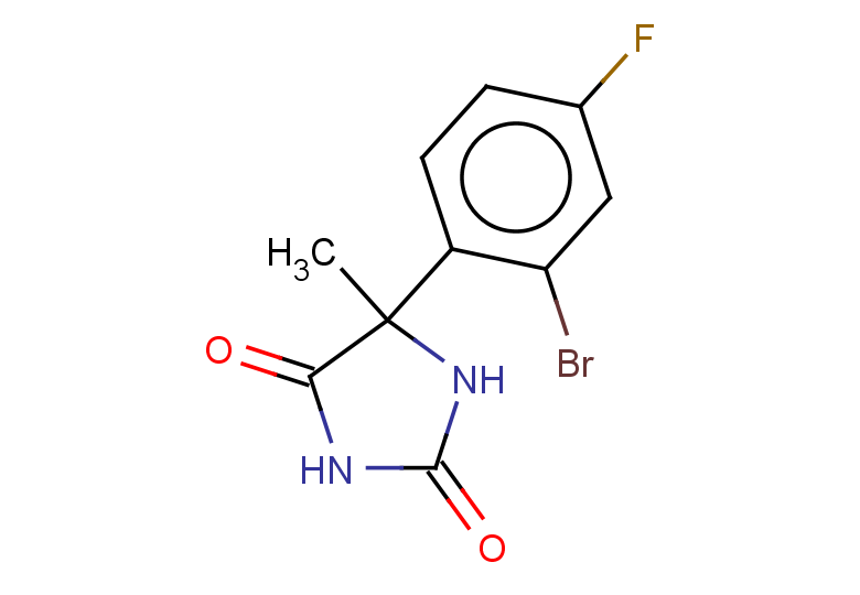5-(2-bromo-4-fluorophenyl)-5-methylimidazolidine-2,4-dione