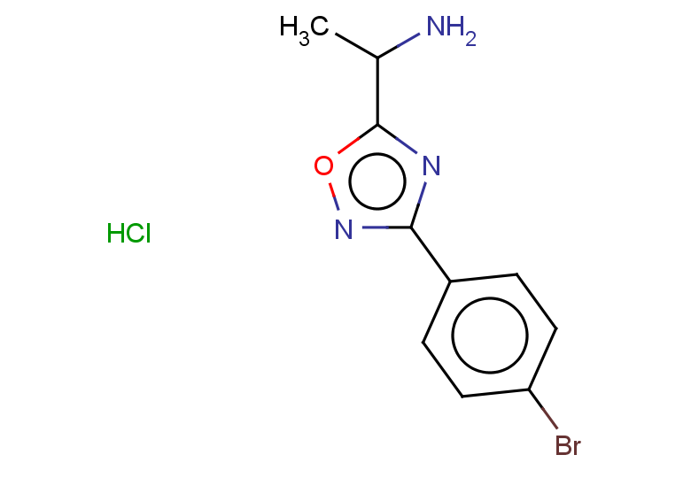 1-[3-(4-bromophenyl)-1,2,4-oxadiazol-5-yl]ethan-1-amine hydrochloride