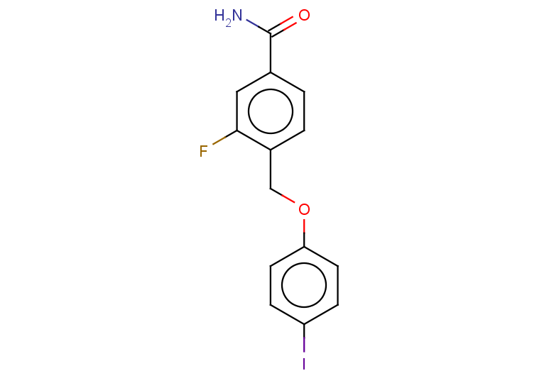 3-fluoro-4-(4-iodophenoxymethyl)benzamide