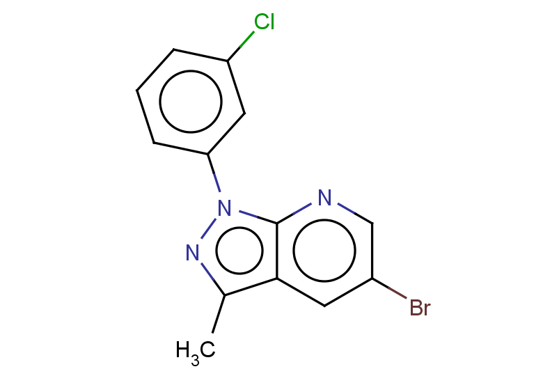 5-bromo-1-(3-chlorophenyl)-3-methyl-1H-pyrazolo[3,4-b]pyridine