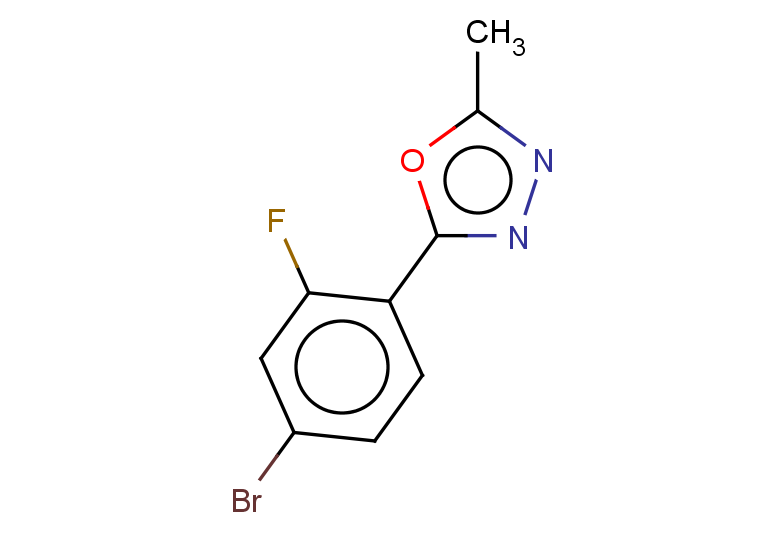 2-(4-bromo-2-fluorophenyl)-5-methyl-1,3,4-oxadiazole