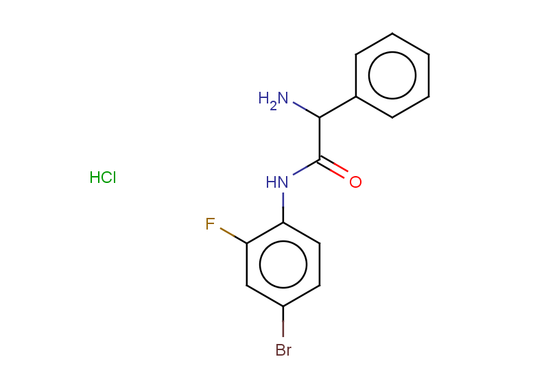 2-amino-N-(4-bromo-2-fluorophenyl)-2-phenylacetamide hydrochloride