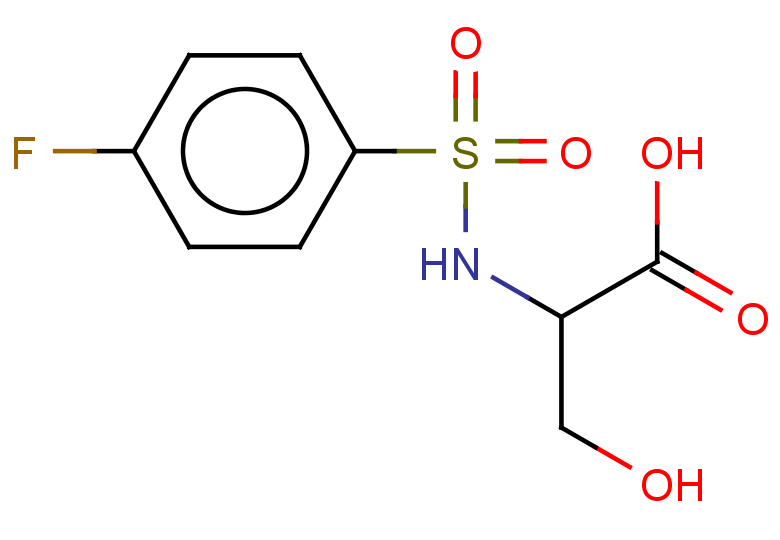 2-(4-fluorobenzenesulfonamido)-3-hydroxypropanoic acid