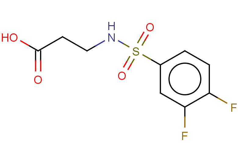 3-(3,4-difluorobenzenesulfonamido)propanoic acid