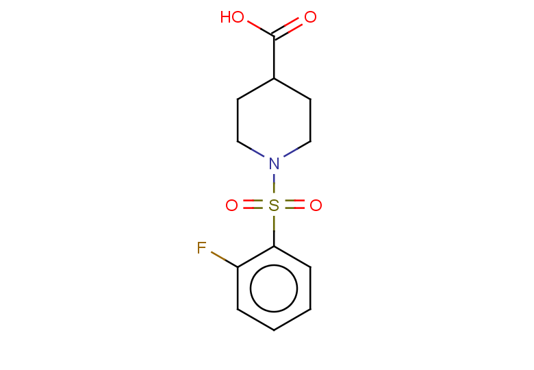 1-(2-fluorobenzenesulfonyl)piperidine-4-carboxylic acid
