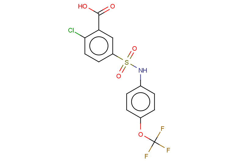 2-chloro-5-{[4-(trifluoromethoxy)phenyl]sulfamoyl}benzoic acid