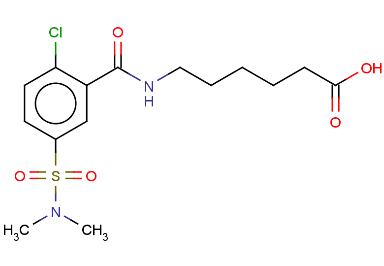 6-{[2-chloro-5-(dimethylsulfamoyl)phenyl]formamido}hexanoic acid